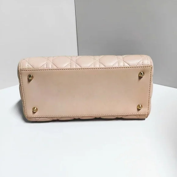 Dior Light Pink Cannage Leather Lady Dior Bag - Picture 7 of 11